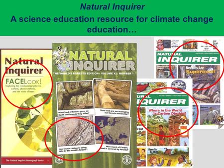 Natural Inquirer A science education resource for climate change education…