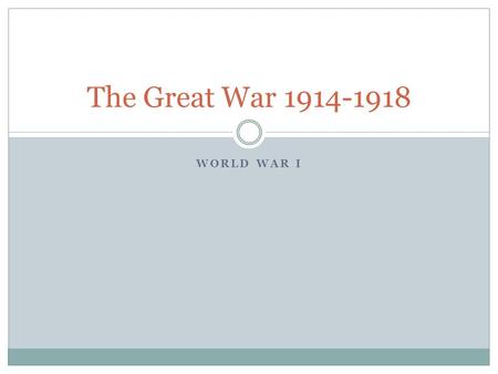 WORLD WAR I The Great War 1914-1918. Leading Up to the War European Gov’ts used propaganda to stir up national hatreds before war  Ideas spread to influence.