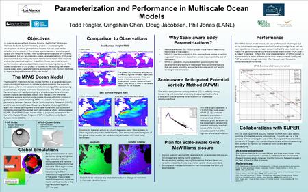 Parameterization and Performance in Multiscale Ocean Models Todd Ringler, Qingshan Chen, Doug Jacobsen, Phil Jones (LANL) LA-UR-xx-1234 The Model for Prediction.
