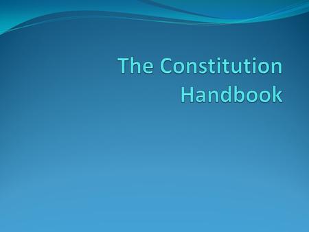 The Constitution Handbook