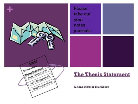 The thesis statement a roadmap for your essay