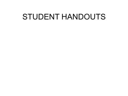 STUDENT HANDOUTS. Number line- up Name: 0 1212 1 Part A Part B Number line- up Name: 0 1212 1 Part A Part B.