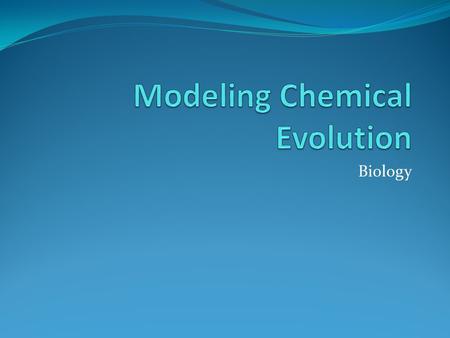Modeling Chemical Evolution
