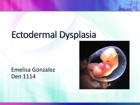 Emelisa Gonzalez Den 1114. In the critical period of prenatal development, a disturbance occurs and can develop to a congenital malformation. It is a.
