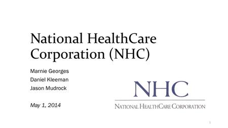 National HealthCare Corporation (NHC)