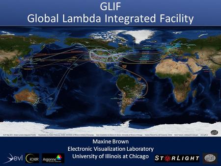 GLIF Global Lambda Integrated Facility Maxine Brown Electronic Visualization Laboratory University of Illinois at Chicago.
