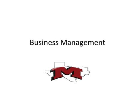 Business Management.