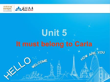 Unit 5 It must belong to Carla Period 2 Fill in the blanks with must, can’t, could or might.
