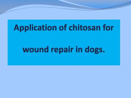Introduction The repair of an epithelial wound is merely a normal physiological process. Wound healing depends on elimination of any source of infection.