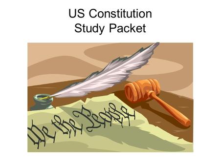 US Constitution Study Packet