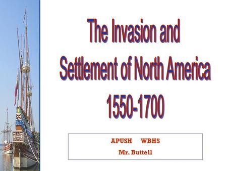 Settlement of North America