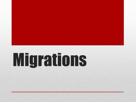 Migrations. BANTU MIGRATIONS The Bantu peoples Originated in the region around modern Nigeria Agricultural Society Cultivated yams and palm oil Herded.