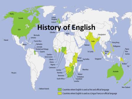 History of English. Early English Development Major influences on the development and spread of the English language begins in 400 CE. – Around 400 AD,