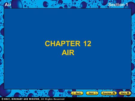 Chapter 12 Air.