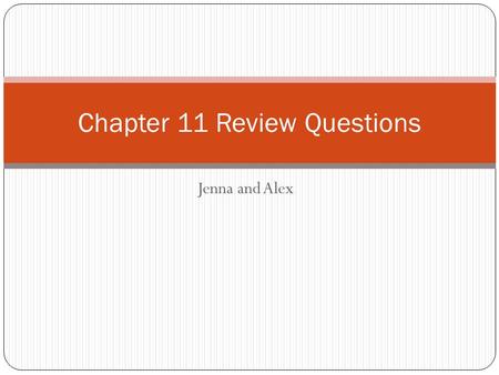 Jenna and Alex Chapter 11 Review Questions. Agricultural Revolution What was the landowners’ motivation to begin experimenting with methods of cultivation?