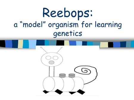 Reebops: a “model” organism for learning genetics.