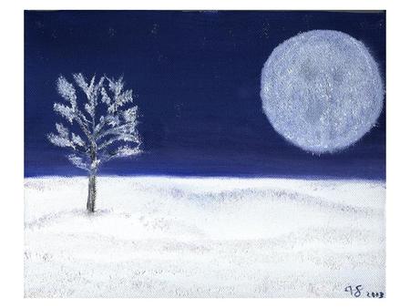 Winter Night 1:  3696987.jpg Full Moon: