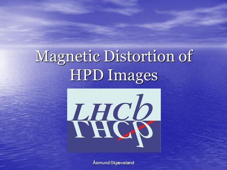 Åsmund Skjæveland Magnetic Distortion of HPD Images.