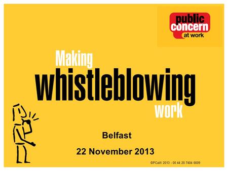 #GovConf13 ©PCaW 2013 - 00 44 20 7404 6609 Belfast 22 November 2013.