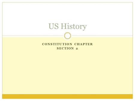 CONSTITUTION CHAPTER SECTION 2 US History. Formatting the Feds The Legislative Branch  Congress – the legislative branch that makes laws, levees taxes,
