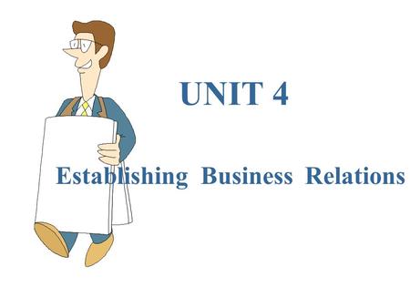 Establishing Business Relations