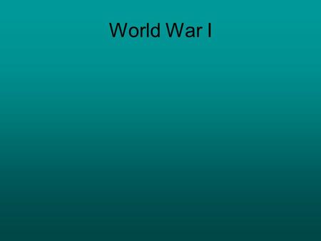 World War I. How did it start Nationalism Militarism Alliances Imperialism.