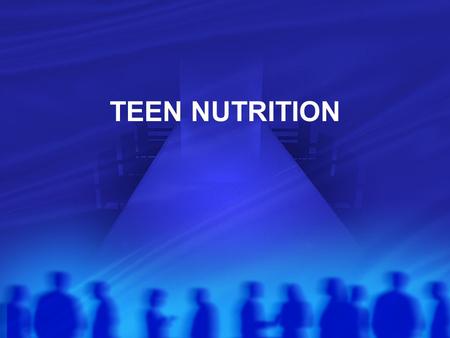 TEEN NUTRITION. Follow the recommended number of calories on the new food guide pyramid. Adolescence is a time of great activity and rapid growth. Adolescent.