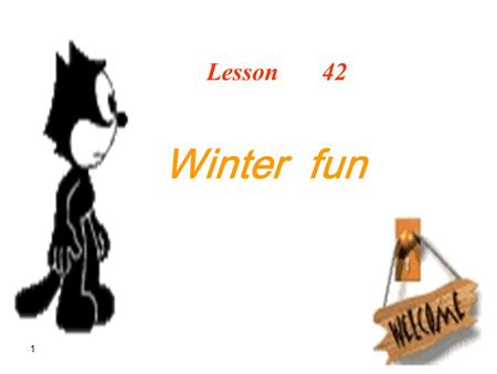 1 Lesson 42 Winter fun snowman snowball another face carrot rock stick throw hey 雪人 雪球 另一个 脸 胡萝卜 岩石 棍 扔 嘿.