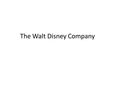 The Walt Disney Company. Address 500 S. Buena Vista St. Burbank, CA 91521-9722.