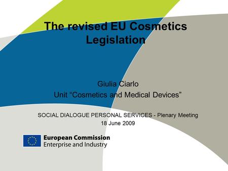 The revised EU Cosmetics Legislation