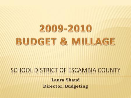 Laura Shaud Director, Budgeting. It is the millage rate that would generate the same ad valorem tax revenue as was levied in the prior year when applied.