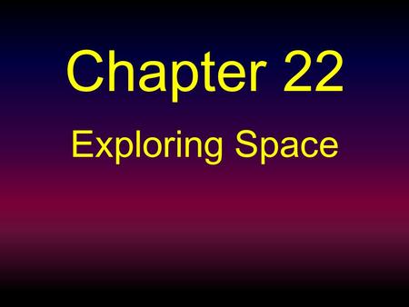 Chapter 22 Exploring Space. Section 2: Early Space Missions People have been curious about space since they first had a conscience. They tried to figure.