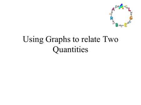 Using Graphs to relate Two Quantities