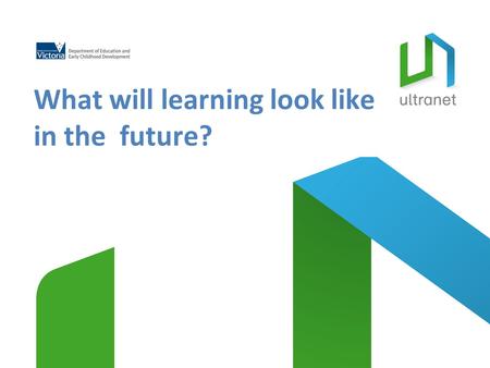 What will learning look like in the future?. Why should the future look different? Movie: Learning to change, changing to learn “For the last 100 years.