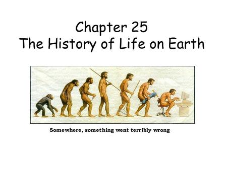 Chapter 25 The History of Life on Earth. Antarctica many millions of years ago Antarctica now… WOW!!