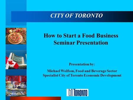 How to Start a Food Business Seminar Presentation