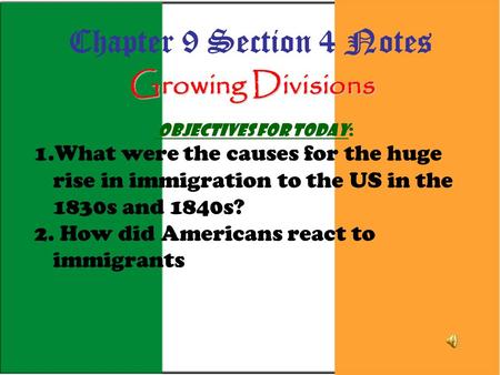 Chapter 9 Section 4 Notes Growing Divisions