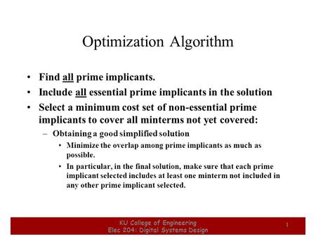 Optimization Algorithm