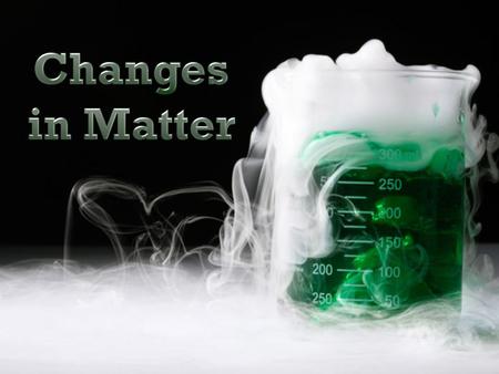 Changes in Matter.