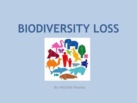 BIODIVERSITY LOSS By: Michelle Reaney. Q: WHAT INVESTMENTS WILL YIELD THE BIGGEST RETURNS FOR CONSERVATION? (How do we choose what species to invest in?)