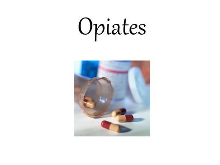 Opiates. Opiates: what, exactly are they?!? Opiates are used to induce sleep and alleviate pain. They act as depressants to the central nervous system.