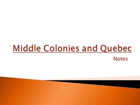 Notes.  The Dutch founded the colony of New Amsterdam in 1625.  The colony had settlers from many different nations.  They wanted to trade with the.