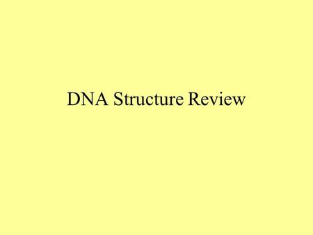 DNA Structure Review. Questions 1.Name the term used to describe the shape of the DNA molecule. 2.What does DNA stand for? 3.What 3 chemicals make up.