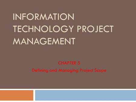 information technology