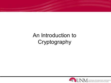 An Introduction to Cryptography. What is cryptography? noun \krip- ˈ tä-grə-fē\ : the process of writing or reading secret messages or codes “Encryption”: