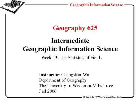 Geographic Information Science