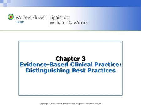 Overview of Chapter The issues of evidence-based medicine reflect the question of how to apply clinical research literature: Why do disease and injury.