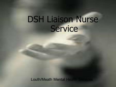 DSH Liaison Nurse Service Louth/Meath Mental Health Services.