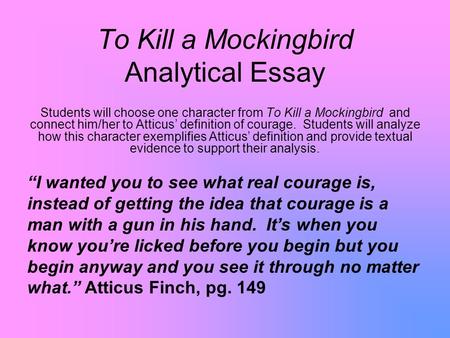 to kill a mockingbird analytical essay prompts