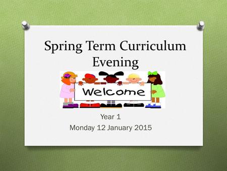 Spring Term Curriculum Evening Year 1 Monday 12 January 2015.